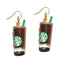 30 Style Cute Bottle Earrings Girls Women Dangle Jewelry Gift Lovely Cola Vodka Whisky Beer Red Wine New Interesting Fashion