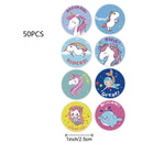 Encouragement Reward Stickers Unicorn Mermaid 18 Designs for Kids School Kindergarten Teachers Children Scrapbooking  Game Toy
