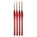 1Set Numbers Brushes Artistic Accessories Multipurpose Painting Supplies Sketch Pen Oil Painting Pens Red/Black Wooden