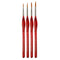 1Set Numbers Brushes Artistic Accessories Multipurpose Painting Supplies Sketch Pen Oil Painting Pens Red/Black Wooden