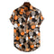 2021Camisas florales de manga larga de Otoño para hombres, camisas estampadas con flores de corte delgado para hombres, camisola
