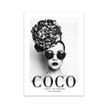 Fashion Flower Woman Poster And Print Coco Quotes Wall Art Canvas Painting Black White Vogue Pictures For Living Room Home Decor