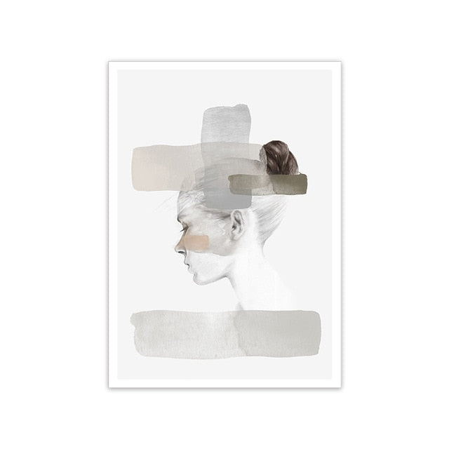 Fashion Flower Woman Poster And Print Coco Quotes Wall Art Canvas Painting Black White Vogue Pictures For Living Room Home Decor