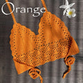 2021 New Triangle Bikini Top Woman Hollow Out Swimsuit Crochet Black Bikini Top Sexy Swimming Bra Large Female Swimwear S M L XL
