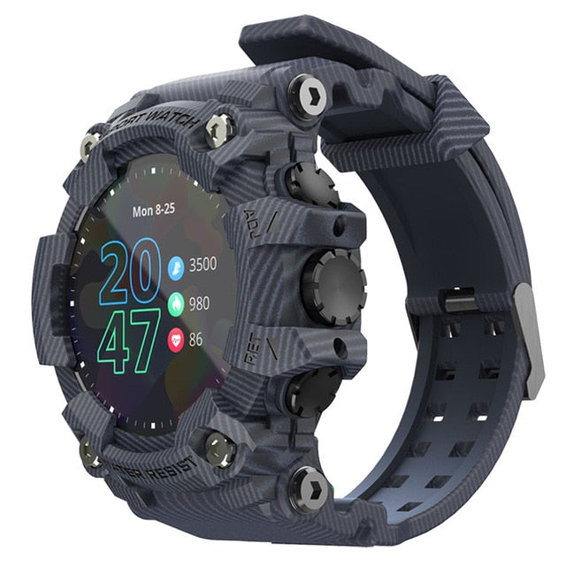 LOKMAT ATTACK Full Touch Screen Fitness Tracker Smart Watch Men Heart Rate Monitor Blood Pressure Smartwatch For Android ios