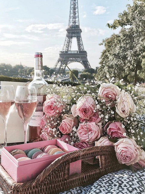 5D DIY Diamond Painting landscape flower car Eiffel Tower Full Square&Round embroidery mosaic Cross stitch Paint home decor Sale