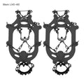 18 Teeth Ice Snow Crampons Anti-Slip Climbing Gripper Shoe Covers Spike Cleats Stainless Steel Snow Skid Shoe Cover Crampon