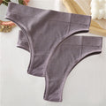 2PCS/Set Sexy Thong Panties Women's Underwear G-String Female Underpants Seamless Briefs Intimates Sexy Lingerie T-Back Pantys
