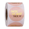 50pcs Round Pink Business Label Stickers Paper Cute Thank You Stickers for Baking Packaging Seal Labels Stationery Stickers