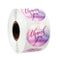 50pcs Round Pink Business Label Stickers Paper Cute Thank You Stickers for Baking Packaging Seal Labels Stationery Stickers