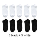 10 Pairs Women  Breathable Sports socks Solid Color Boat Comfortable Cotton Ankle Socks  Wholesale