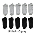 10 Pairs Women  Breathable Sports socks Solid Color Boat Comfortable Cotton Ankle Socks  Wholesale