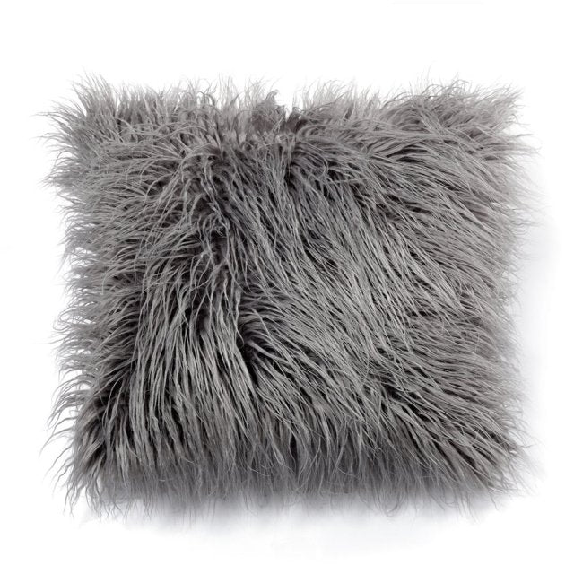 Soft Fur Plush Cushion Cover Home Decor Pillow Covers Living Room Bedroom Sofa Decorative Pillowcase 45x45cm Shaggy Fluffy Cover