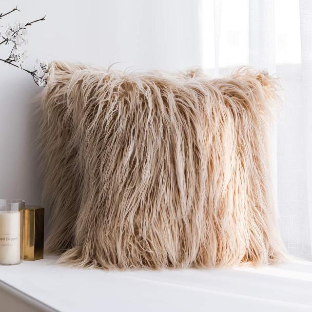 Soft Fur Plush Cushion Cover Home Decor Pillow Covers Living Room Bedroom Sofa Decorative Pillowcase 45x45cm Shaggy Fluffy Cover