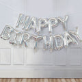 Happy Birthday Balloons Party Supplies Decoration Letter Helium Foil Balloons Globos Balony Banner Baby Shower Latex Balloons
