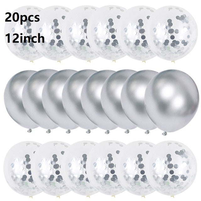 Happy Birthday Balloons Party Supplies Decoration Letter Helium Foil Balloons Globos Balony Banner Baby Shower Latex Balloons