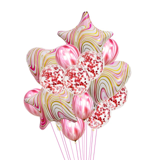 Happy Birthday Balloons Party Supplies Decoration Letter Helium Foil Balloons Globos Balony Banner Baby Shower Latex Balloons