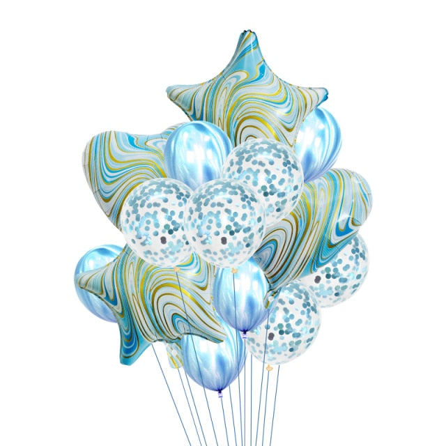 Happy Birthday Balloons Party Supplies Decoration Letter Helium Foil Balloons Globos Balony Banner Baby Shower Latex Balloons