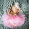 Cute Princess Newborn Photography Props Infant Costume Outfit with Flower Headband Baby Girl Summer Dress