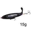 GOBYGO 1PCS Whopper Popper 10cm/14cm Fishing Lure Artificial Bait Hard Soft Rotating Tail Fishing Tackle Geer Pesca