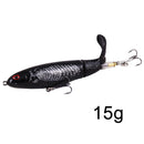 GOBYGO 1PCS Whopper Popper 10cm/14cm Fishing Lure Artificial Bait Hard Soft Rotating Tail Fishing Tackle Geer Pesca