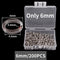 200pcs Stainless Steel Split Ring Assorted Fishing Tackle Fishing Rings for Blank Lures Crankbait Hard Bait fishing accessoies