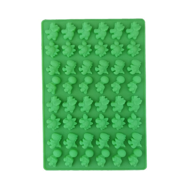 Multi-Purpose Cute Little Dinosaur Silicone Mold Chocolate Mold Ice Tray Mold Soft Candy Mold DIY Kitchen Cake Mold Tool