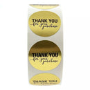 500Pcs/Roll  Thank You Stickers Handmade Sticker Circle Stationery thank you for your order Gift Seal Labels thank you sticker
