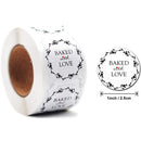 500Pcs/Roll  Thank You Stickers Handmade Sticker Circle Stationery thank you for your order Gift Seal Labels thank you sticker