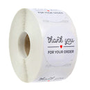 500Pcs/Roll  Thank You Stickers Handmade Sticker Circle Stationery thank you for your order Gift Seal Labels thank you sticker