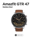 Global Version Amazfit GTR 47mm Smart Watch 5ATM Waterproof Smartwatch 24Days Battery GPS Music Control Leather Silicon Strap