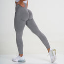 CHRLEISURE Workout Gym Legging Seamless Leggings Women Sport Pants Butt Booty Push Up Pant High Waist Fitness Pant Yoga Leggings