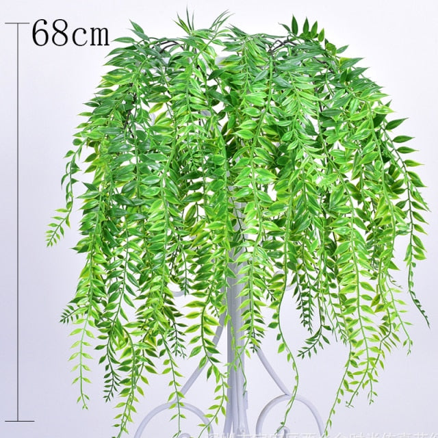 85CM Artificial Hanging Flower Plant Fake Vine Willow Rattan Flowers Artificial Hanging Plant For Home Garden Wall Decoration