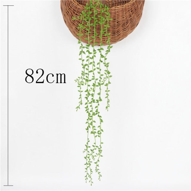 85CM Artificial Hanging Flower Plant Fake Vine Willow Rattan Flowers Artificial Hanging Plant For Home Garden Wall Decoration