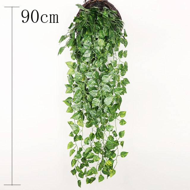 85CM Artificial Hanging Flower Plant Fake Vine Willow Rattan Flowers Artificial Hanging Plant For Home Garden Wall Decoration