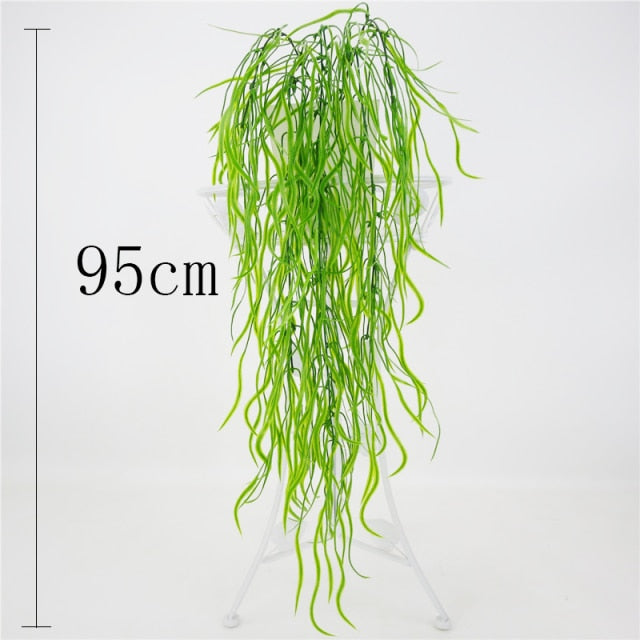 85CM Artificial Hanging Flower Plant Fake Vine Willow Rattan Flowers Artificial Hanging Plant For Home Garden Wall Decoration