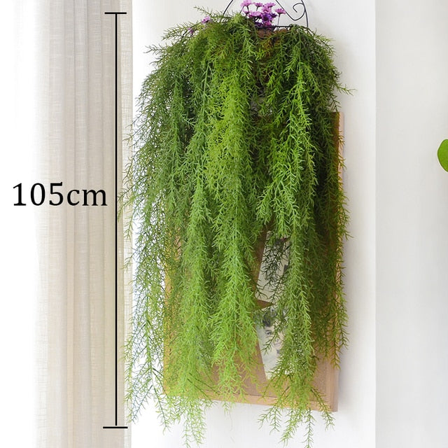 85CM Artificial Hanging Flower Plant Fake Vine Willow Rattan Flowers Artificial Hanging Plant For Home Garden Wall Decoration