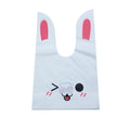20/50pcs Rabbit Gift Bags Cones Transprant Plastic Bag Carrot Candy Bags Kids Birthday Party Decoration Easter Party Decorations