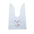 20/50pcs Rabbit Gift Bags Cones Transprant Plastic Bag Carrot Candy Bags Kids Birthday Party Decoration Easter Party Decorations