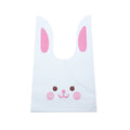 20/50pcs Rabbit Gift Bags Cones Transprant Plastic Bag Carrot Candy Bags Kids Birthday Party Decoration Easter Party Decorations