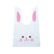 20/50pcs Rabbit Gift Bags Cones Transprant Plastic Bag Carrot Candy Bags Kids Birthday Party Decoration Easter Party Decorations