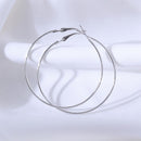BLIJERY New Fashion Big Hoop Earrings Basketball Brincos Shiny Starry Large Circle Earrings for Women Jewelry Boucles d'oreill