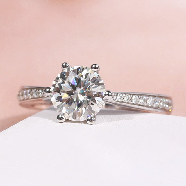 CC Trendy Jewelry S925 Rings For Women Cubic Zirconia Charms Bridal Wedding Engagement White Gold Color Ring Drop Shipping