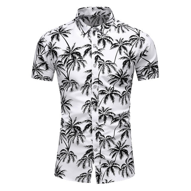 Fashion 9 Style Design Short Sleeve Casual Shirt Men's Print Beach Blouse 2021 Summer Clothing Plus Asian Size M-XXXL 4XL 5XL
