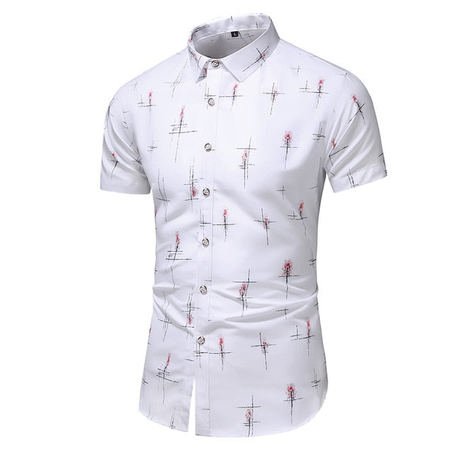Fashion 9 Style Design Short Sleeve Casual Shirt Men's Print Beach Blouse 2021 Summer Clothing Plus Asian Size M-XXXL 4XL 5XL
