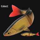 Spinpoler 3D Baitfish Sinking Lure 3 sections swimbait soft fishing bait 4.5g 9g 19g pike/bass fishing Freshwater Saltwater Lure