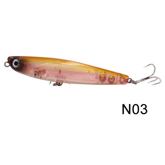 Wondershot D02 Sparrow 90mm 11.5g Pencil The Best Bass Surface Fishing Hard Lure Bait Floating Wobblers Artificiais Decoy