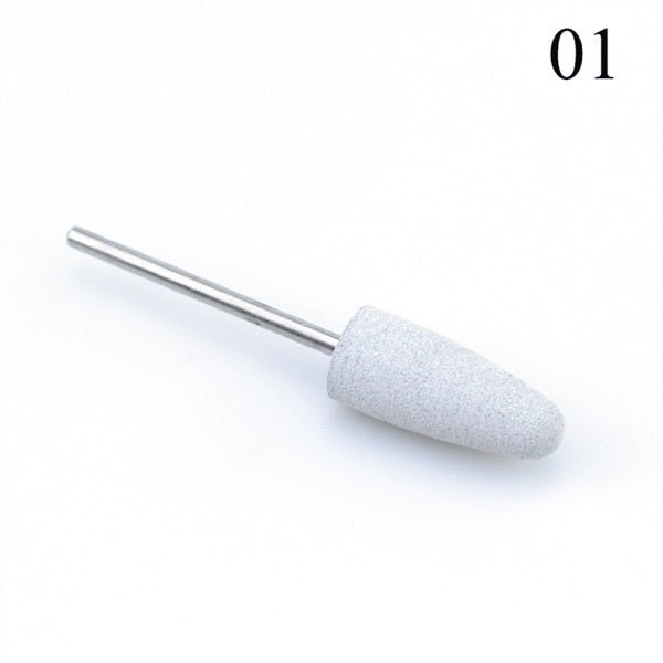 1pcs Silicone Nail Drill Milling Cutter Drill Bits Files Burr Buffer for Electric Machine Nail Art Grinder Cuticle Cutter Tools