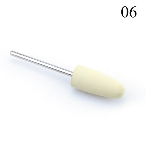 1pcs Silicone Nail Drill Milling Cutter Drill Bits Files Burr Buffer for Electric Machine Nail Art Grinder Cuticle Cutter Tools