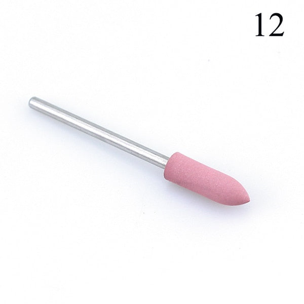 1pcs Silicone Nail Drill Milling Cutter Drill Bits Files Burr Buffer for Electric Machine Nail Art Grinder Cuticle Cutter Tools